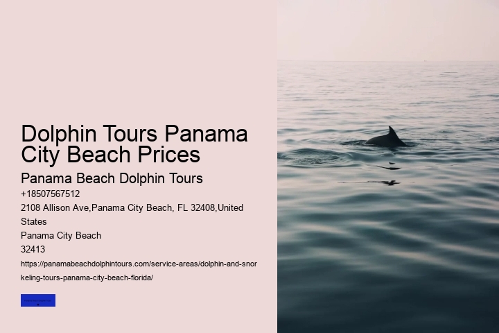 How Much Does It Cost To Swim With The Dolphins In Panama City Beach